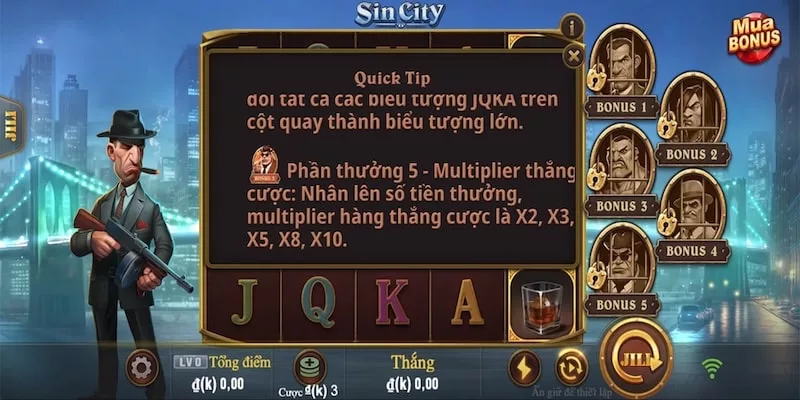 Tính năng game nổ hũ city